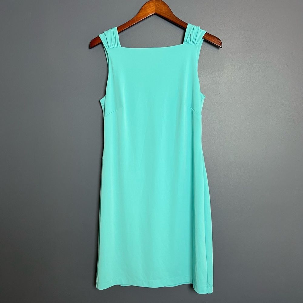NEW Ann Taylor Turquoise Aqua Blue Sleeveless Jersey Dress Size 4 NWT